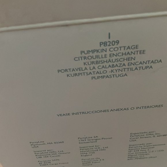 Party lite pumpkin cottage candle holder brand new - Picture 6 of 6